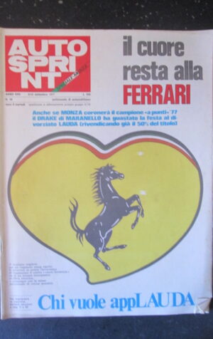 AUTOSPRINT 36 1977 FERRARI A MONZA NIKI LAUDA [TR2B]