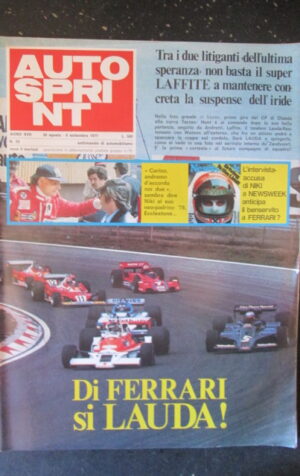 AUTOSPRINT 35 1977 NIKI LAUDA GP DI OLANDA LAFFITE [TR2B]