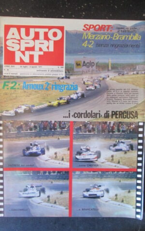 AUTOSPRINT 30 1977 MERZARIO BRAMBILLA GP MEDITERRANEO DI F2 PATRESE [TR2B]