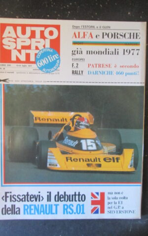AUTOSPRINT 28 1977 ALFA E PORSCHE MONDIALE 1977 PATRESE RENAULT RS.01 [TR2B]