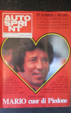 AUTOSPRINT 27 1977 ALFA ROMEO F.1 MARIO ANDRETTI GP DI FRANCIA [TR2B]