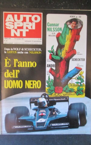 AUTOSPRINT 23 1977 GUNNAR NILSSON LOTUS SCHECKTER ANDRETTI [TR2B]