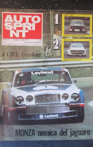 AUTOSPRINT 13 1977 BMW 3300 ALFA 2000 FACETTI FINOTTO MERZARIO BIGLIAZZI [TR2B]