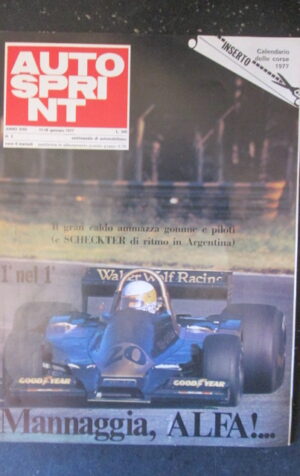 AUTOSPRINT 2 1977 SCHECKTER ALFA ROMEO CALENDARIO CORSE 1977 [TR2B]
