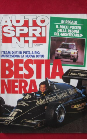 AUTOSPRINT 7 1985 LOTUS PORSCHE 944 TURBO RALLY DI SVEZIA[TR3B]