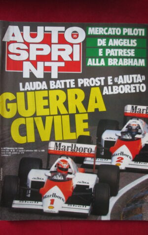 AUTOSPRINT 35 1985 NIKI LAUDA PROST ALBORETO DE ANGELIS PATRESE FERRARI [TR3B]