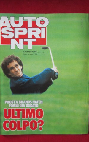 AUTOSPRINT 40 1985 PROST BRANDS HATCH GIOVANNA AMATI[TR3B]