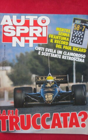 AUTOSPRINT 48 1985 SENNA PAUL RICARD BERNIE ECCLESTONE[TR3B]