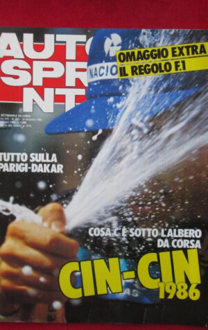 AUTOSPRINT 52-1 1986 DOSSIER PARIGI - DAKAR ANDREA DE CESARIS[TR3B]