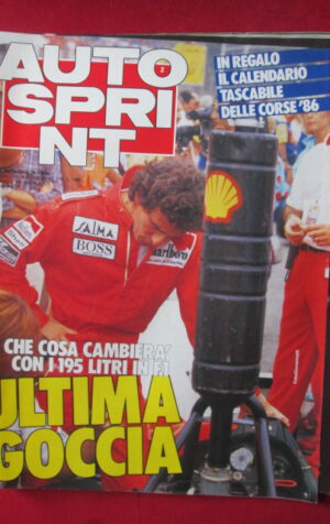 AUTOSPRINT 2 1986 ALL' INTERNO CALENDARIO TASCABILE DELLE CORSE ' 86[TR3B]