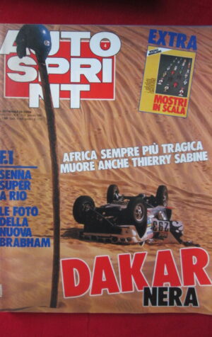AUTOSPRINT 4 1986 F1 SENZA BRABHAM DAKAR AYRTON SENNA[TR3B]