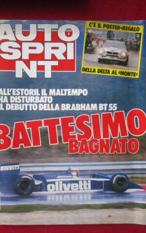 AUTOSPRINT 6 1986 DOSSIER DAKAR POSTER REGALO LANCIA DELTA AL MONTE[TR3B]