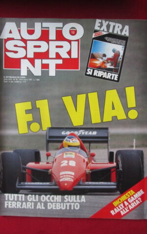 AUTOSPRINT 12 1986 WILLIAMS PAOLO BARILLA RALLY PEUGEOT LANCIA[TR3B]