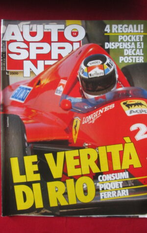 AUTOSPRINT 14 1986 PIQUET FERRARI GP SPAGNOLO McLAREN[TR3B]