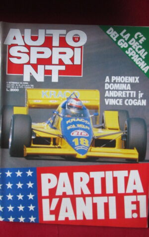 AUTOSPRINT 15 1986 ANDRETTI COGAN GP SPAGNA[TR3B]