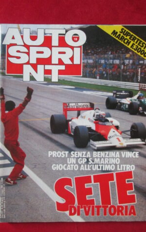 AUTOSPRINT 18 1986 LUCIANO BENETTON EMERSON FITTIPALDI[TR3B]