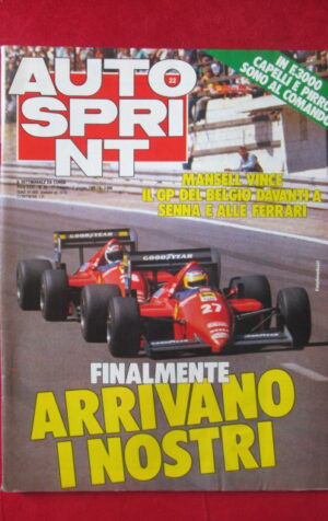 AUTOSPRINT 22 1986 MANSELL VINCE GP DEL BELGIO INDY[TR3B]