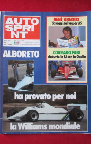 AUTOSPRINT 6 1983 RENE ARNOUX CORRADO FABI ALBORETO WILLIAMS[TR3A]
