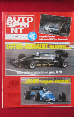 AUTOSPRINT 7 1983 LOTUS RENAULT LIGIER LANCIA[TR3A]