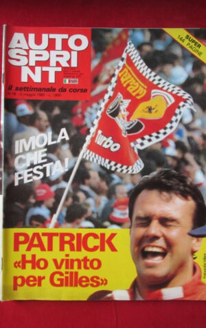AUTOSPRINT 18 1983 VINCITA FERRARI A IMOLA PATRICK TAMBAY[TR3A]