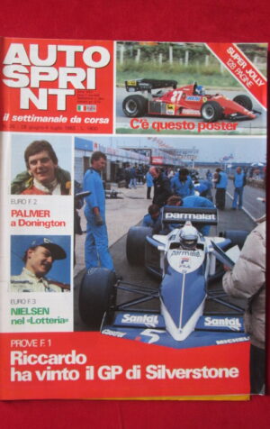 AUTOSPRINT 26 1983 PALMER DONINGTON NIELSEN RICCARDO VINCE GP SILVERSTONE[TR3A]