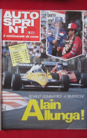 AUTOSPRINT 29 1983 RENAULT DOMINA A SILVERSTONE PROST PIQUET TAMBAY [TR3A]