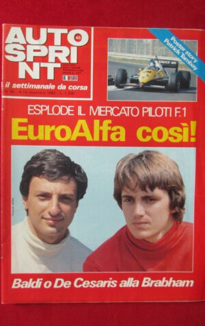AUTOSPRINT 45 1983 BALDI DE CESARIS DOSSIER MERCATO PILOTI F.1[TR3A]