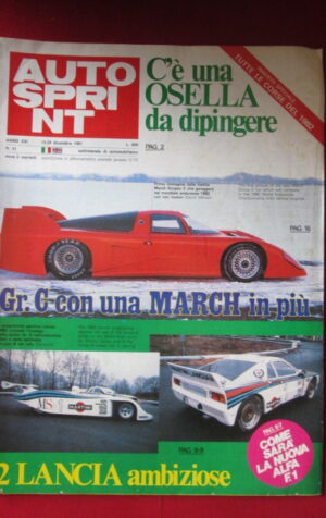 AUTOSPRINT 51 1981 MARCH GRUPPO C LANCIA SPIDER + INSERTO CORSE DEL 1982 [AS2]
