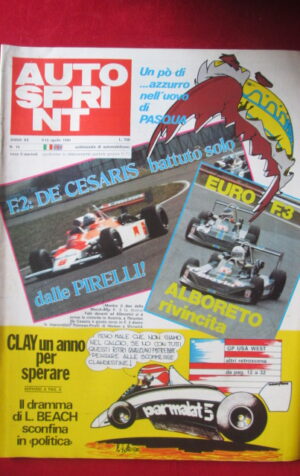 AUTOSPRINT 15 1980 CLAY REGAZZONI F2 DE CESARIS MICHELE ALBORETO [AS2]