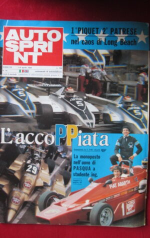 AUTOSPRINT 14 1980 FIAT ABARTH PIQUET PATRESE [AS2]
