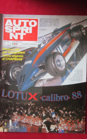AUTOSPRINT 8 1981 LOTUS 88 VILLENEUVE FERRARI 126 BBC [AS3]