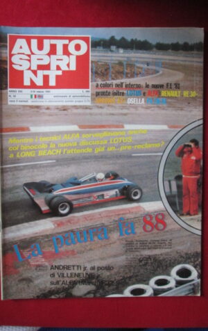 AUTOSPRINT 10 1981 F1 1981 LOTUS ALFA RENAULT [AS3]
