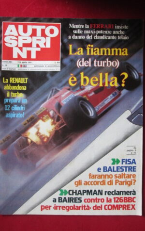 AUTOSPRINT 15 1981 FERRARI RENAULT FERRARI 126 BBC [AS3]