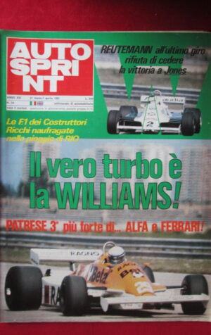 AUTOSPRINT 14 1981 WILLIAMS REUTEMANN PATRESE ALFA FERRARI [AS3]