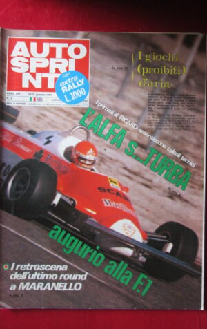 AUTOSPRINT 4 1981 ALFA ROMEO 179 RICARD BRUNO GIACOMELLI [AS3]