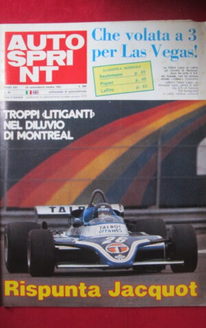 AUTOSPRINT 40 1981 JACQUOT REUTEMANN PIQUET LAFFITE [AS3]