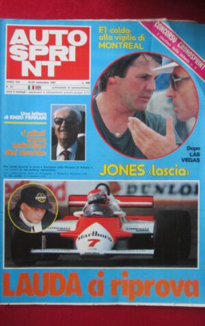 AUTOSPRINT 39 1981 ENZO FERRARI NIKI LAUDA [AS3]