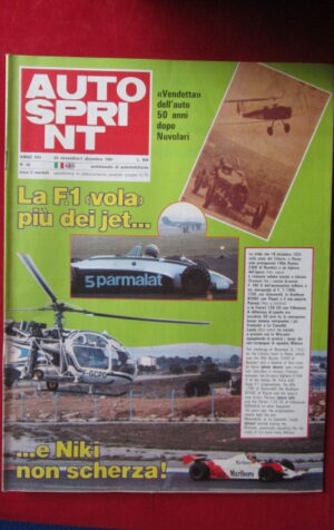 AUTOSPRINT 48 1981 FORMULA 1 NIKI LAUDA FERRARI [AS3]