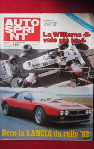 AUTOSPRINT 46 1981 WILLIAMS LANCIA DA RALLY '82 [AS3]