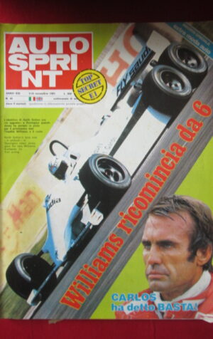 AUTOSPRINT 45 1981 WILLIAMS A 6 RUOTE KEITH SUTTON  [AS3]