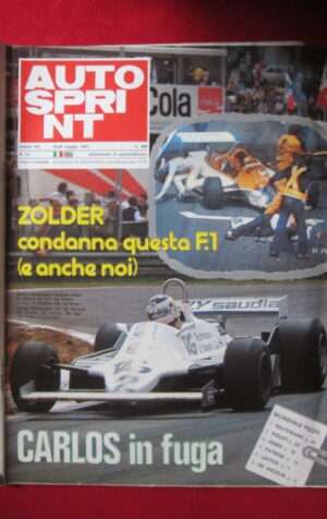 AUTOSPRINT 21 1981 CARLOS REUTEMANN ZOLDER [AS3]