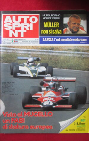 AUTOSPRINT 22 1981 LANCIA MONDIALE ENDURANCE MULLER CORRADO FABI [AS3]