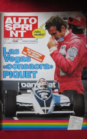 AUTOSPRINT 43 1981 PIQUET ANDRETTI [AS1]