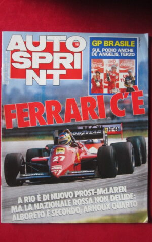 AUTOSPRINT 15 1985 GP BRASILE FERRARI PROST McLAREN [AS1]