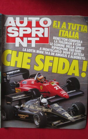 AUTOSPRINT 20 1985 FERRARI McLAREN F1 [AS1]