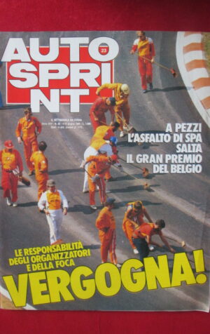 AUTOSPRINT 23 1985 GP DI BELGIO F,3000 [AS1]