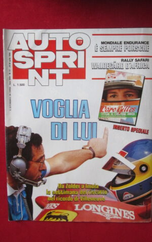 AUTOSPRINT 17 1984 GILLES ZOLDER VILLENEUVE [AS1]