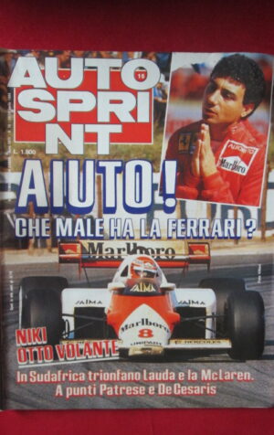 AUTOSPRINT 15 1984 NIKI LAUDA ALBORETO FERRARI [AS1]