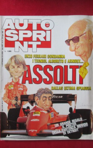 AUTOSPRINT 27 1984 ENZO FERRARI ALBORETO ARNOUX [AS1]