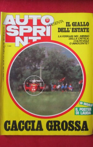 AUTOSPRINT 31 1984 FERRARI POSTER NIKI LAUDA MC LAREN MP4 [AS2]